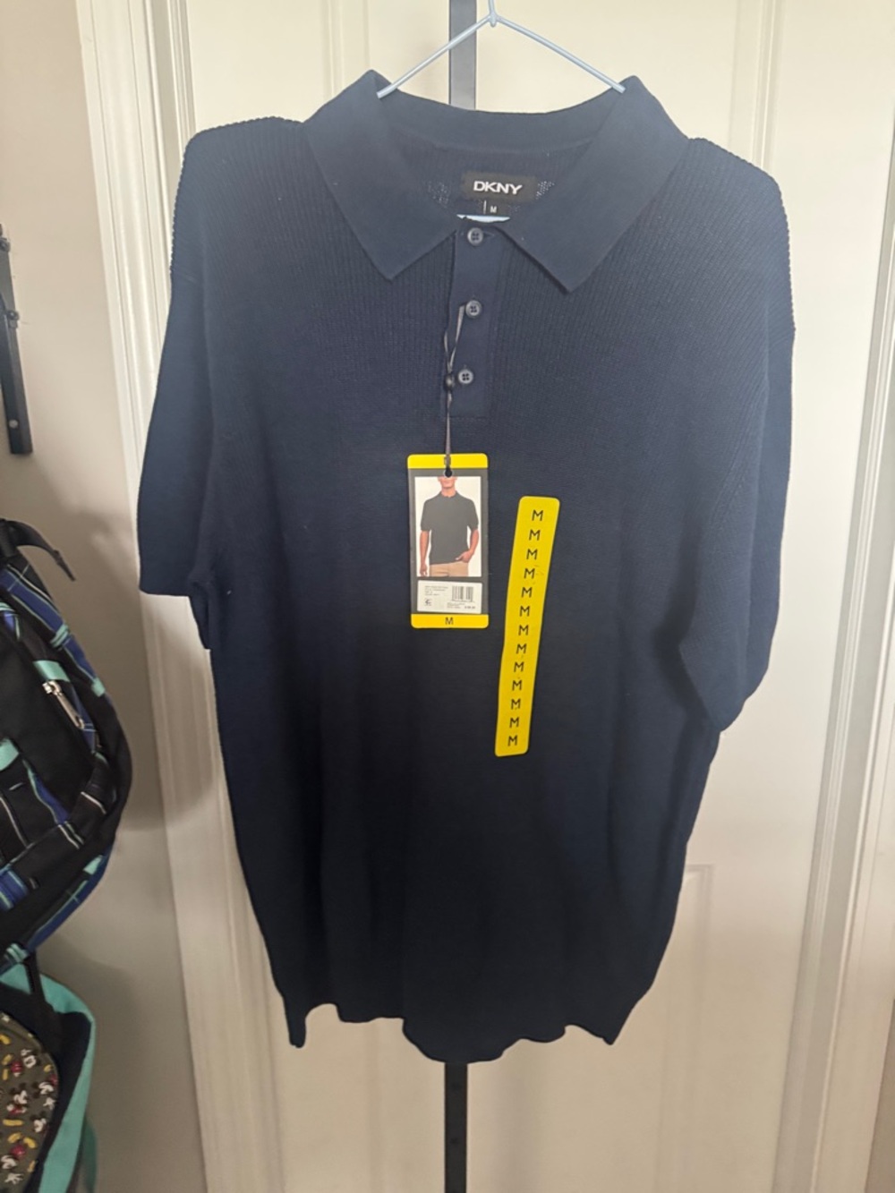 DKNY Men's Dark Navy Short-Sleeve Polo